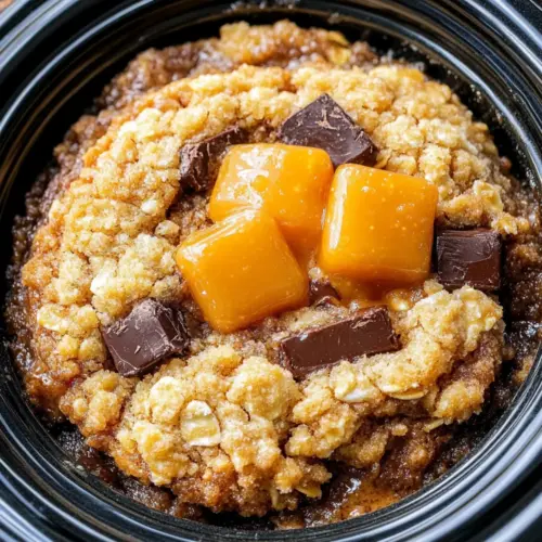 Slow Cooker Peach Bake