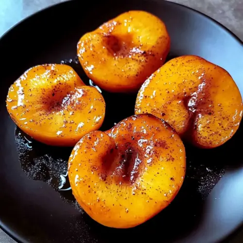 pan fried peaches with sugar and cinnamon