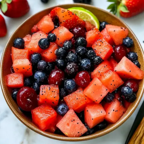 Summer Berry Watermelon Salad