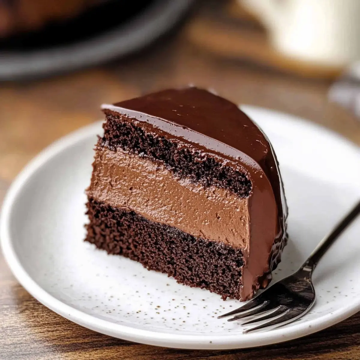Dark Chocolate Mousse Cake
