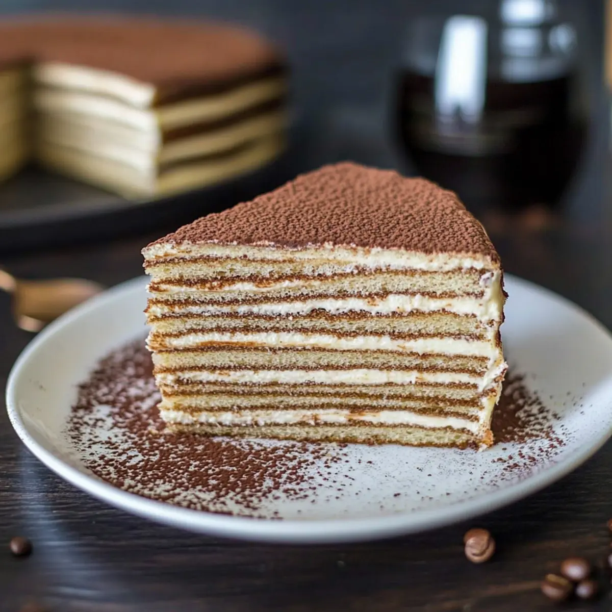 Tiramisu Crepe Cake