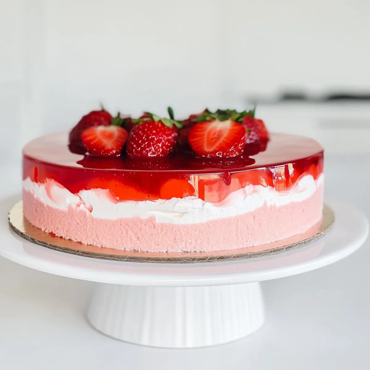 Deliciously Easy Strawberry Jello Cake for Summer Bliss 2 unnamed file 583