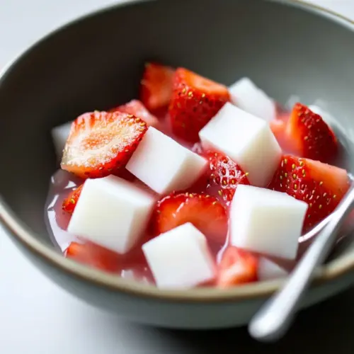Delight in Vegan Strawberry-Haupia Agar Agar: Fresh & Flavorful 3 Strawberry-Haupia Agar Agar