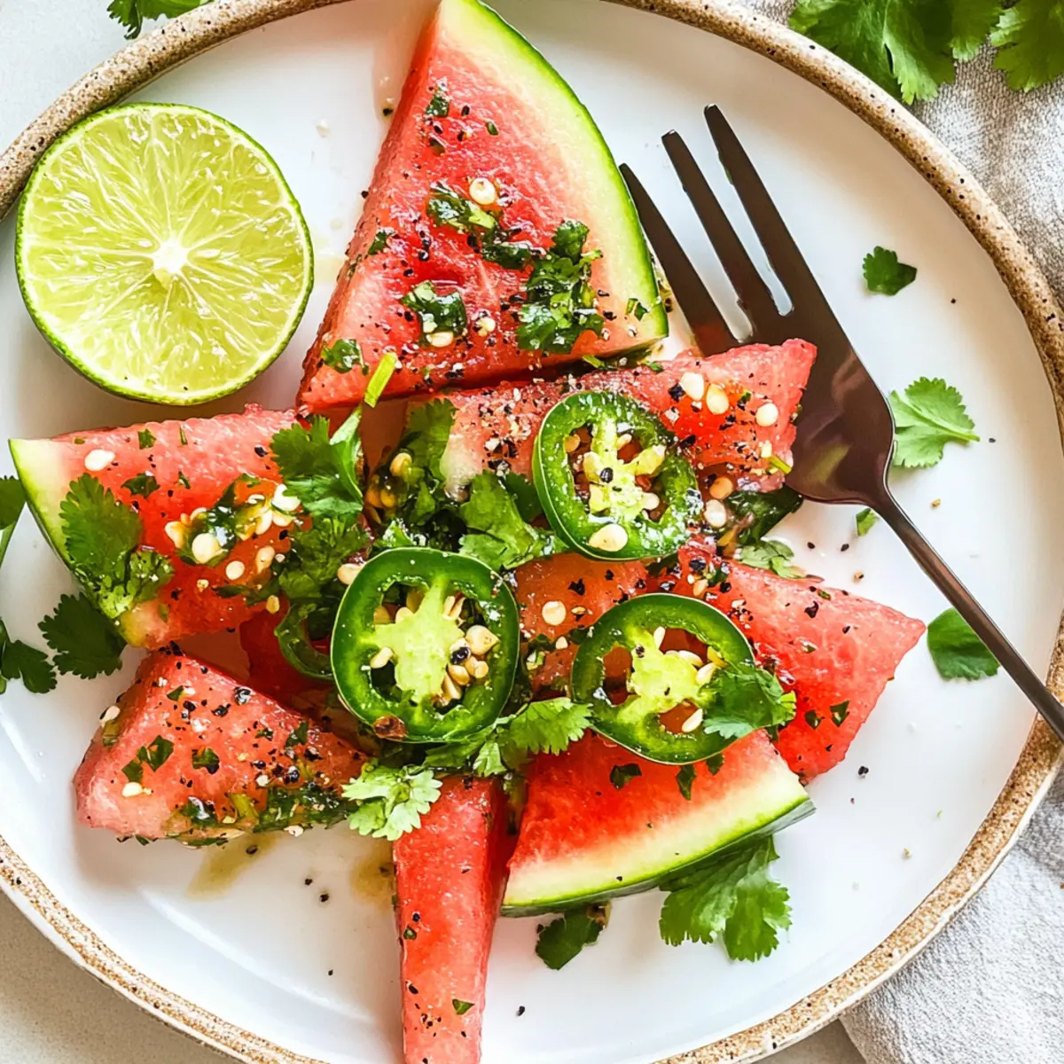 Spicy Watermelon Salad with Cilantro and Lime Bliss 1 unnamed file 659