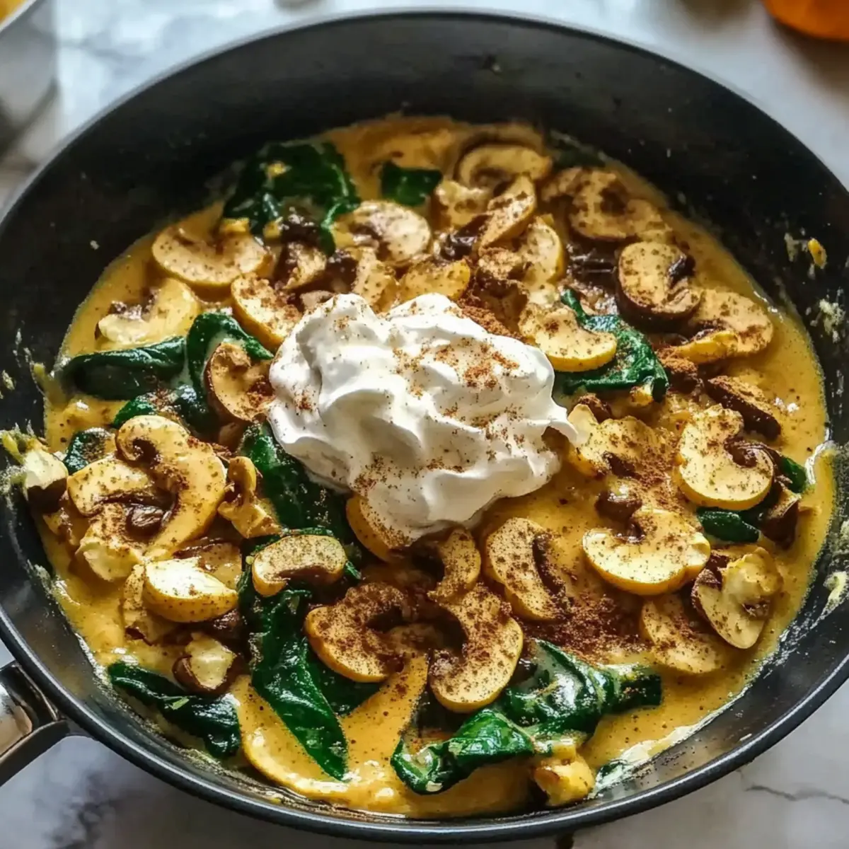 Mushroom Spinach Scrambled Eggs for a Cozy Breakfast Bliss 2 unnamed file 66