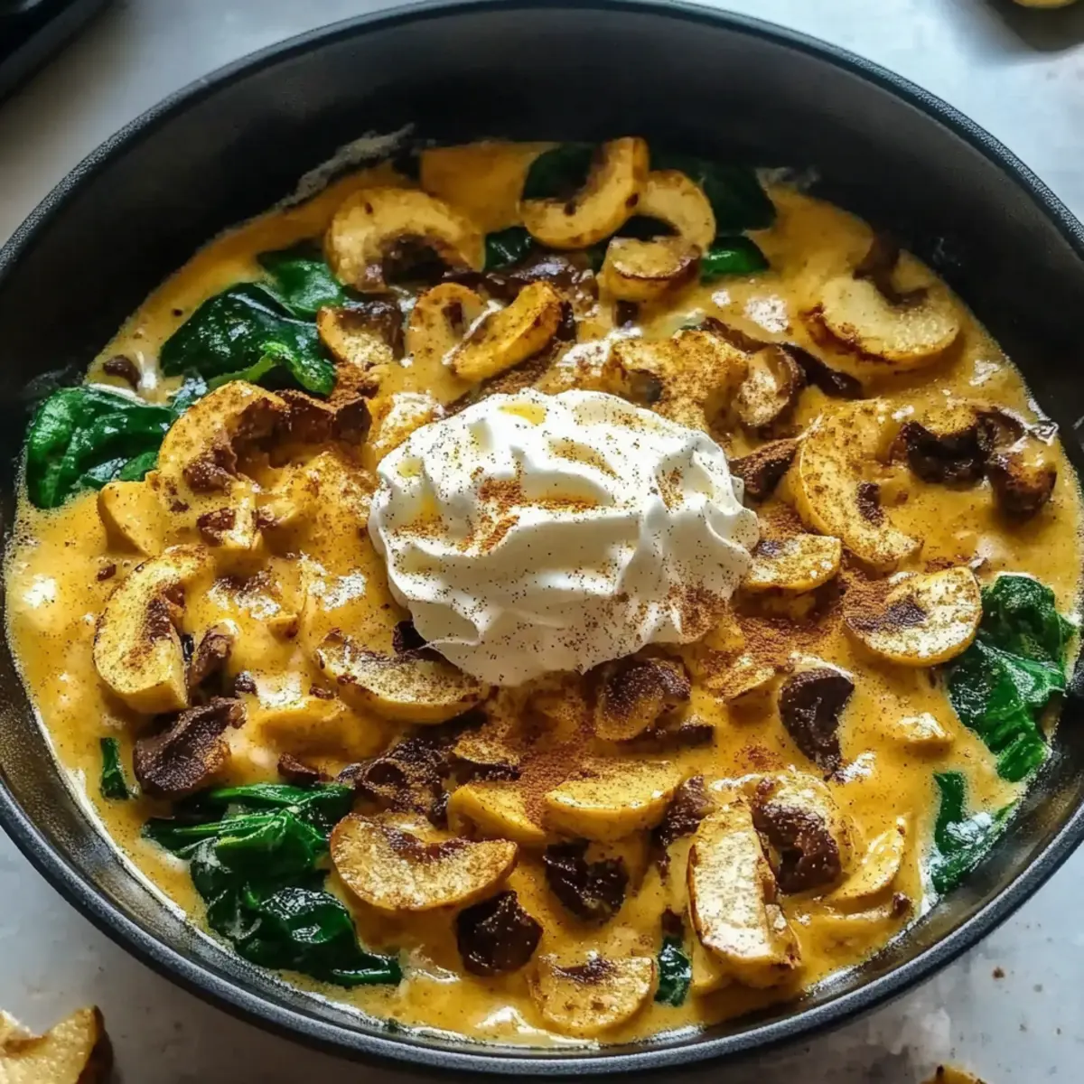 Mushroom Spinach Scrambled Eggs for a Cozy Breakfast Bliss 3 unnamed file 67