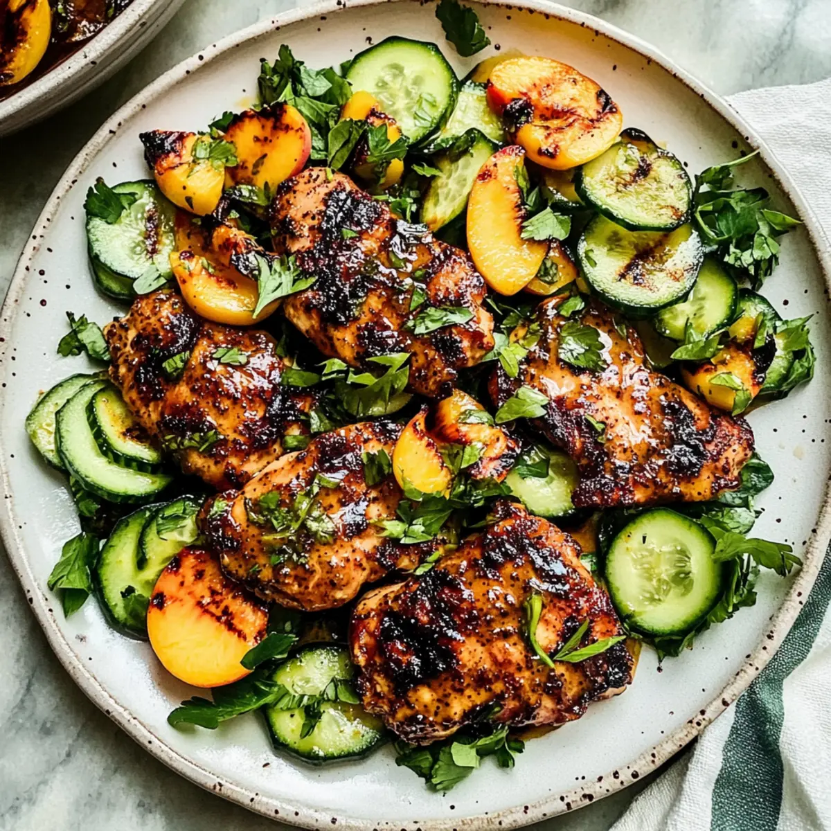 Grilled Honey Mustard Chicken with Peach Salad for Summer Bliss 1 unnamed file 670