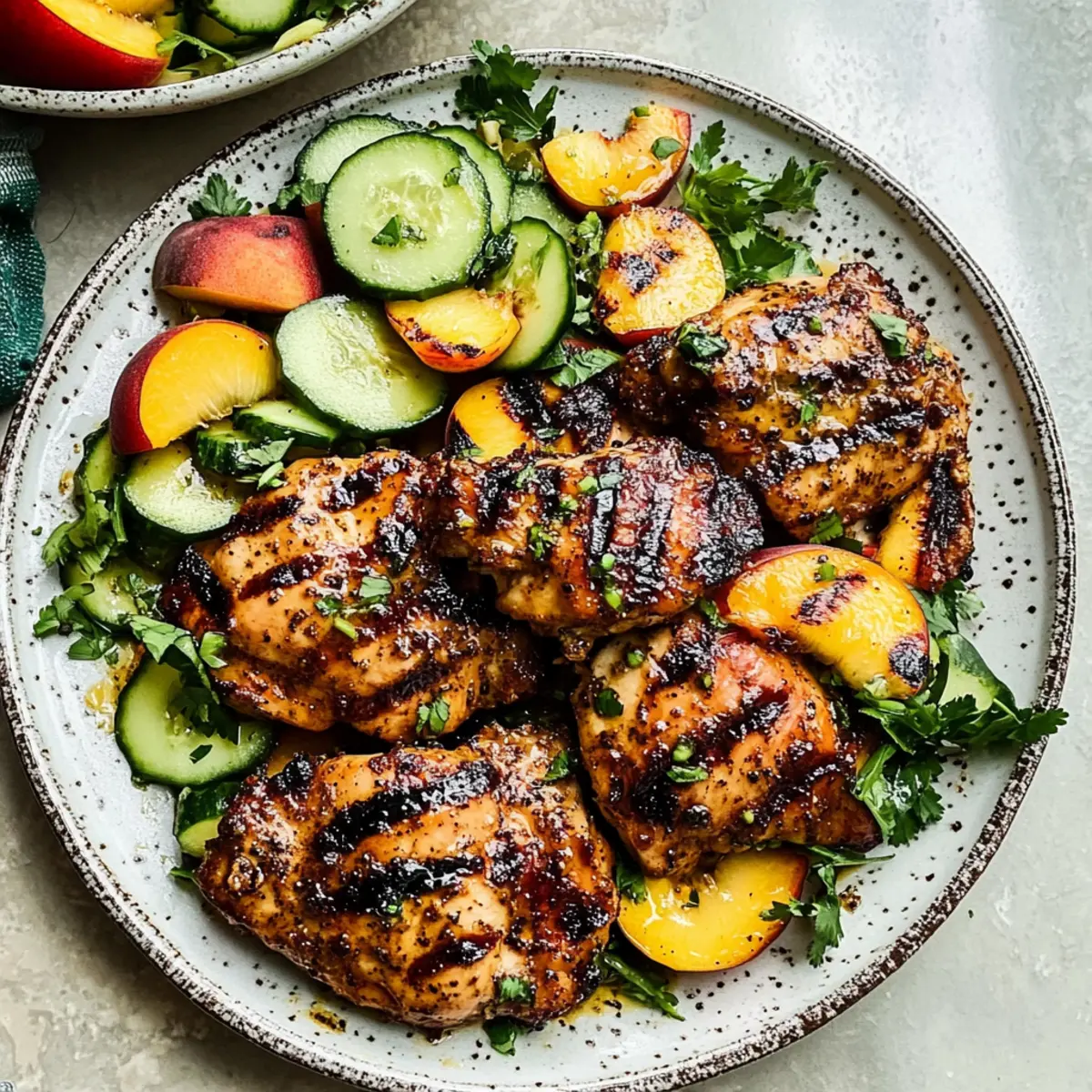 Grilled Honey Mustard Chicken with Peach Salad for Summer Bliss 2 unnamed file 672
