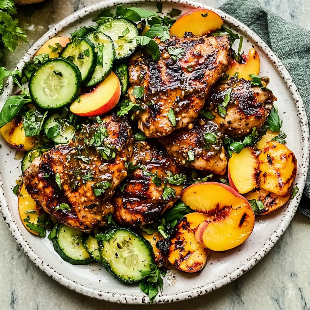 Grilled Honey Mustard Chicken with Peach Salad for Summer Bliss 3 unnamed file 673
