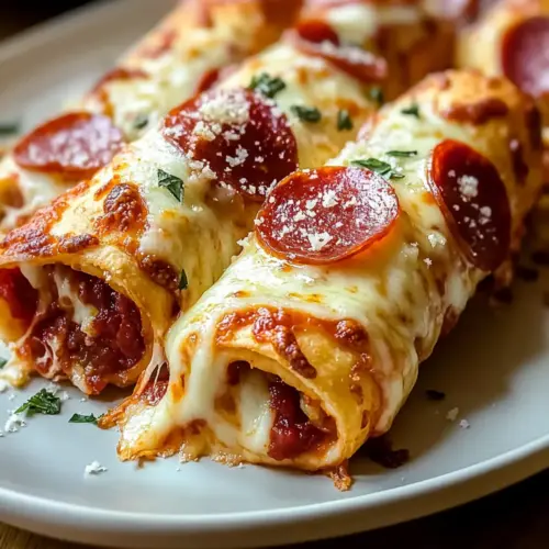 Cheesy Pepperoni Pizza Roll-Ups