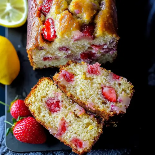 Strawberry Lemonade Quick Bread