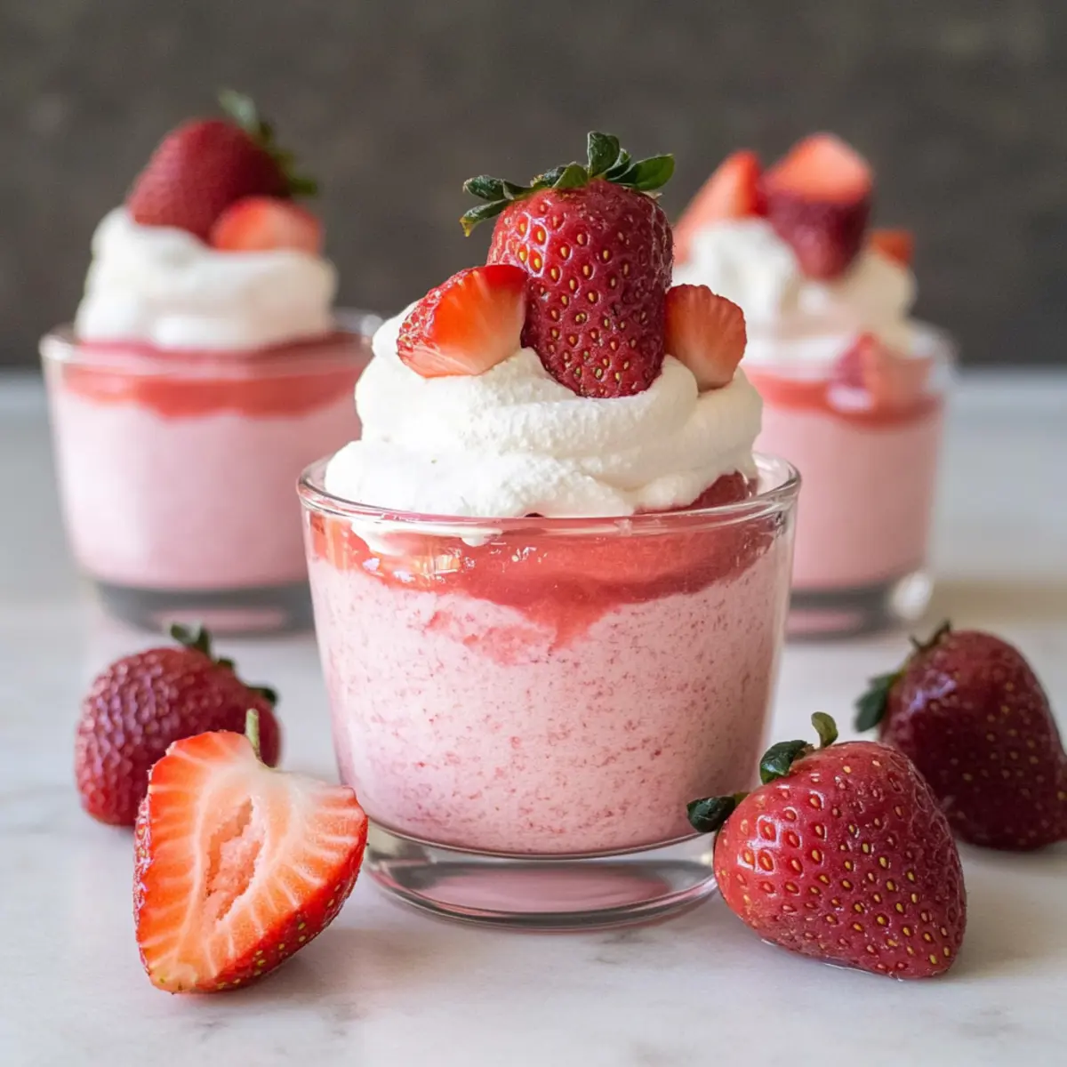 Fresh Strawberry Mousse
