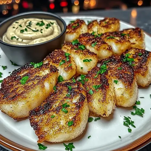 Lemon Butter Fish Bites with Garlic Aioli