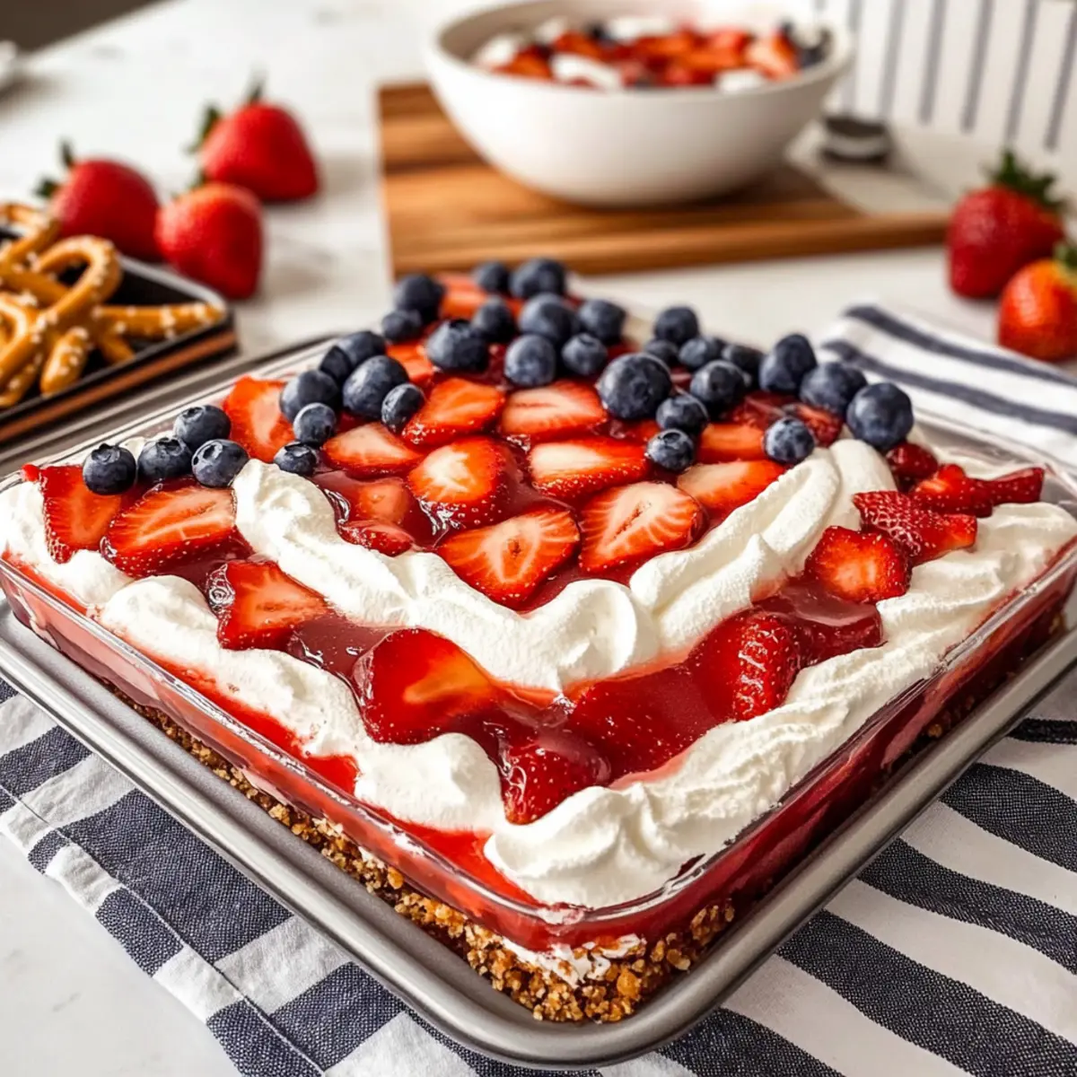 Strawberry Pretzel Jello Salad