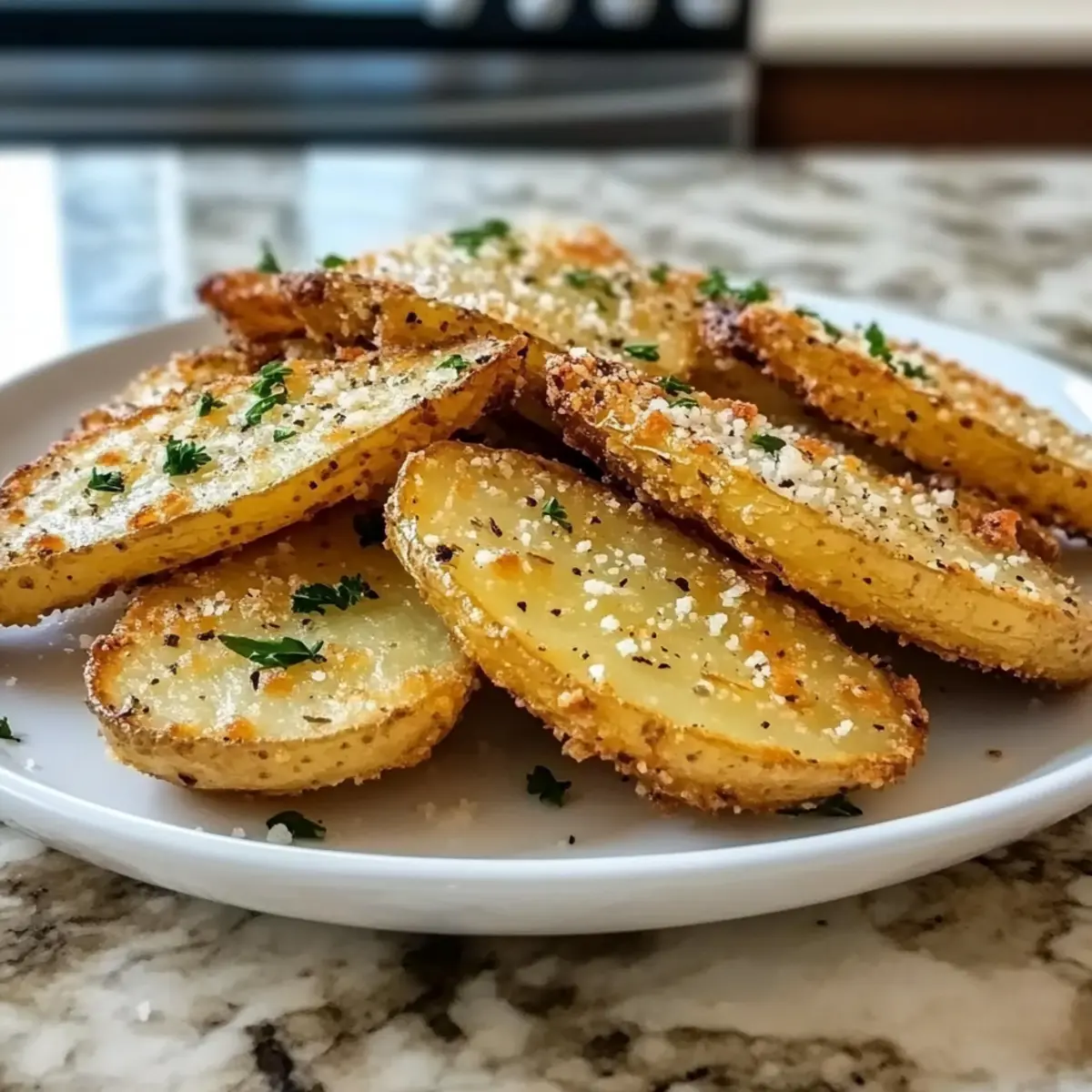 Crispy Baked Garlic Parmesan Potato Wedges You'll Love 4 Baked Garlic Parmesan Potato Wedges