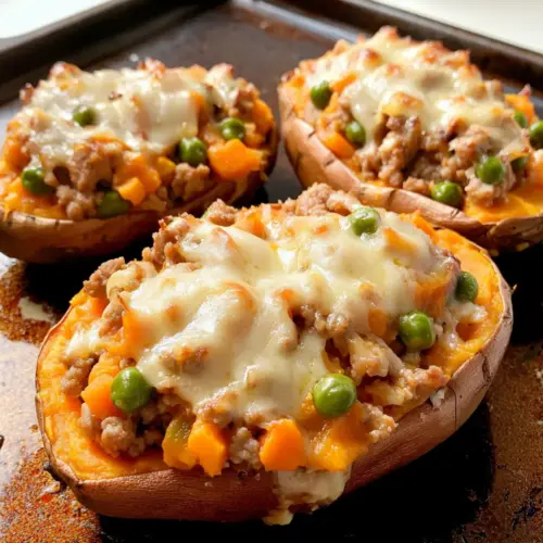 Shepherd's Pie Stuffed Sweet Potatoes