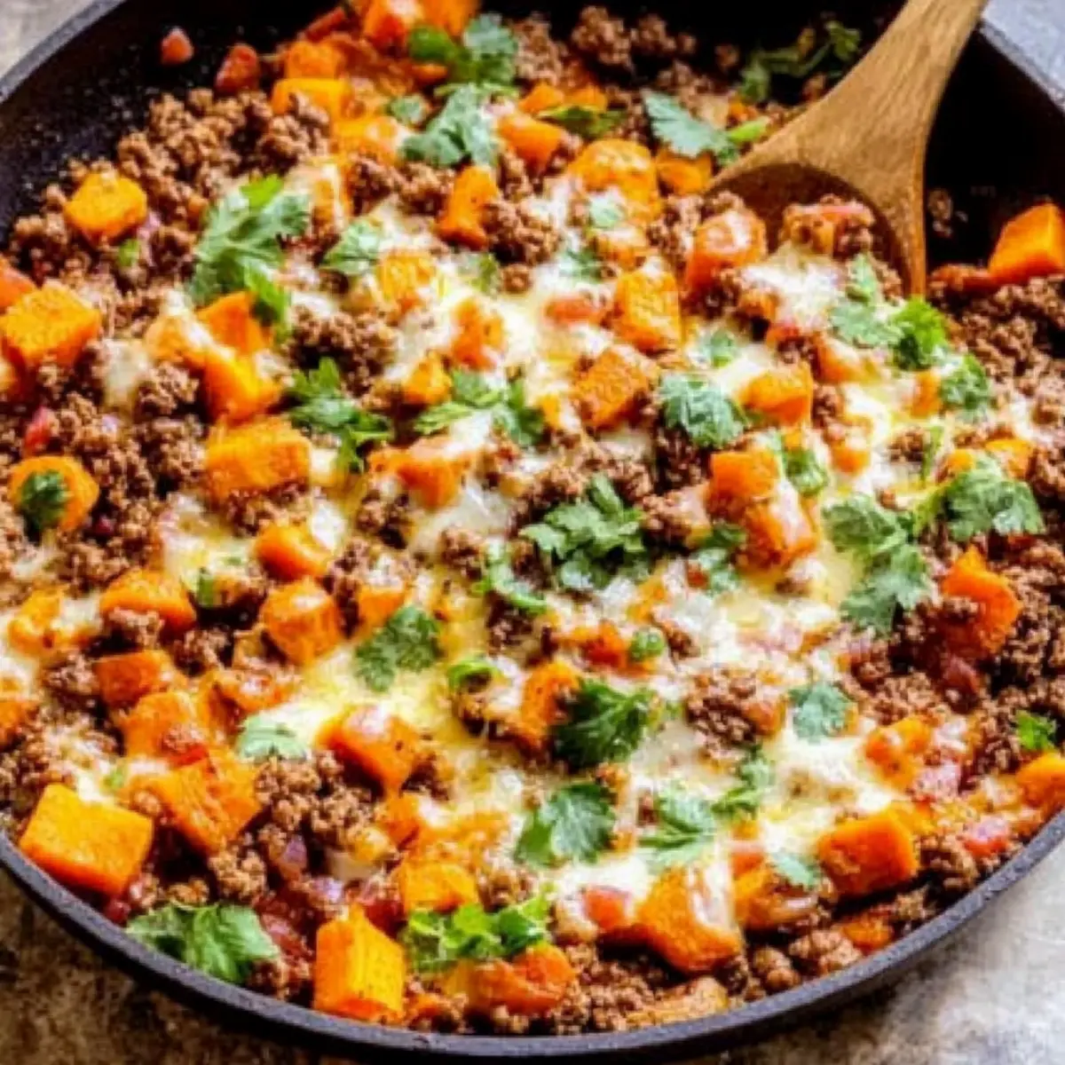 Savory Southwest Ground Beef and Sweet Potato Skillet Delight 3 unnamed file 315