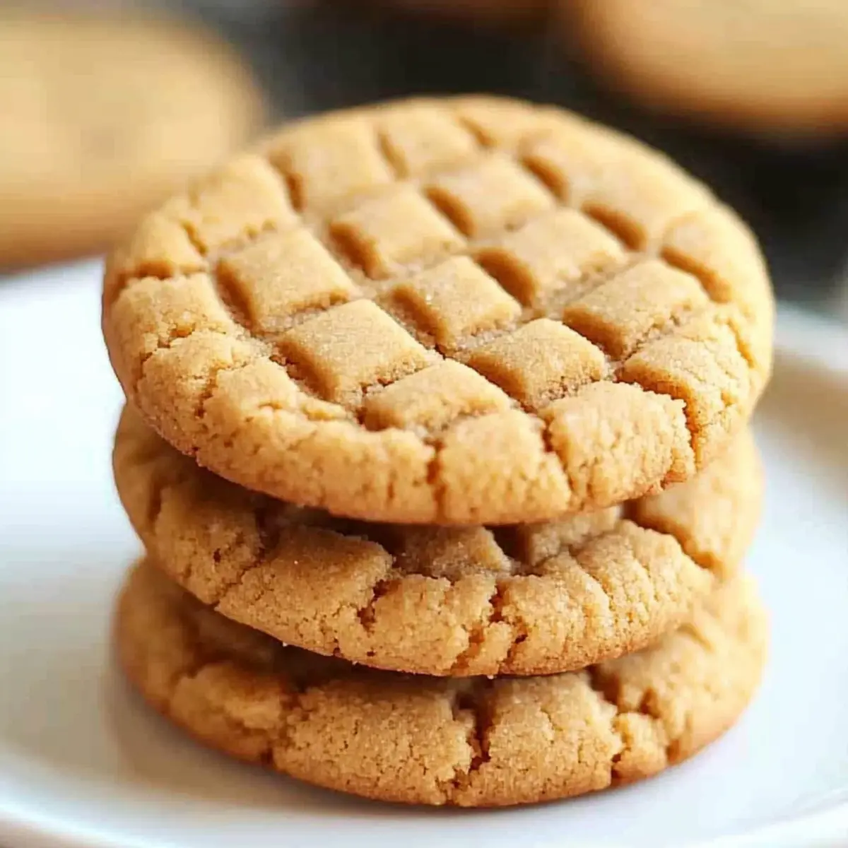 Thick and Chewy Peanut Butter Cookies
