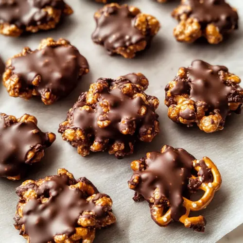 No-Bake Peanut Butter Pretzel Clusters: Sweet Crunchy Bliss 9 No-Bake Peanut Butter Pretzel Clusters