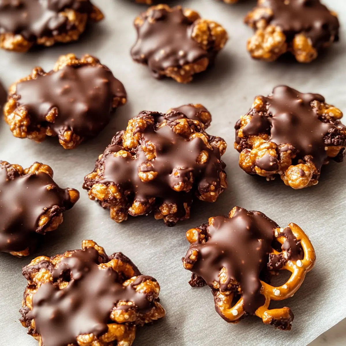 No-Bake Peanut Butter Pretzel Clusters: Sweet Crunchy Bliss 4 No-Bake Peanut Butter Pretzel Clusters