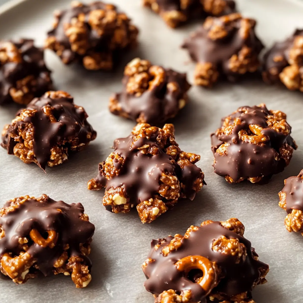 No-Bake Peanut Butter Pretzel Clusters: Sweet Crunchy Bliss 2 unnamed file 350
