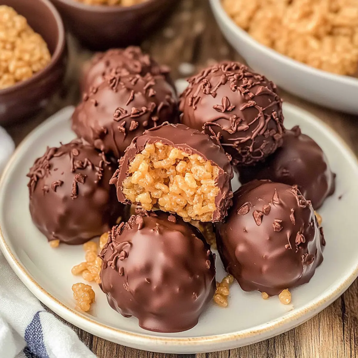 Rice Krispie Peanut Butter Balls