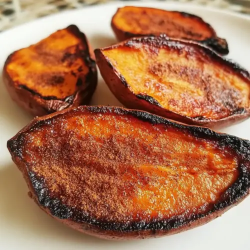 Oven Roasted Sweet Potato Halves