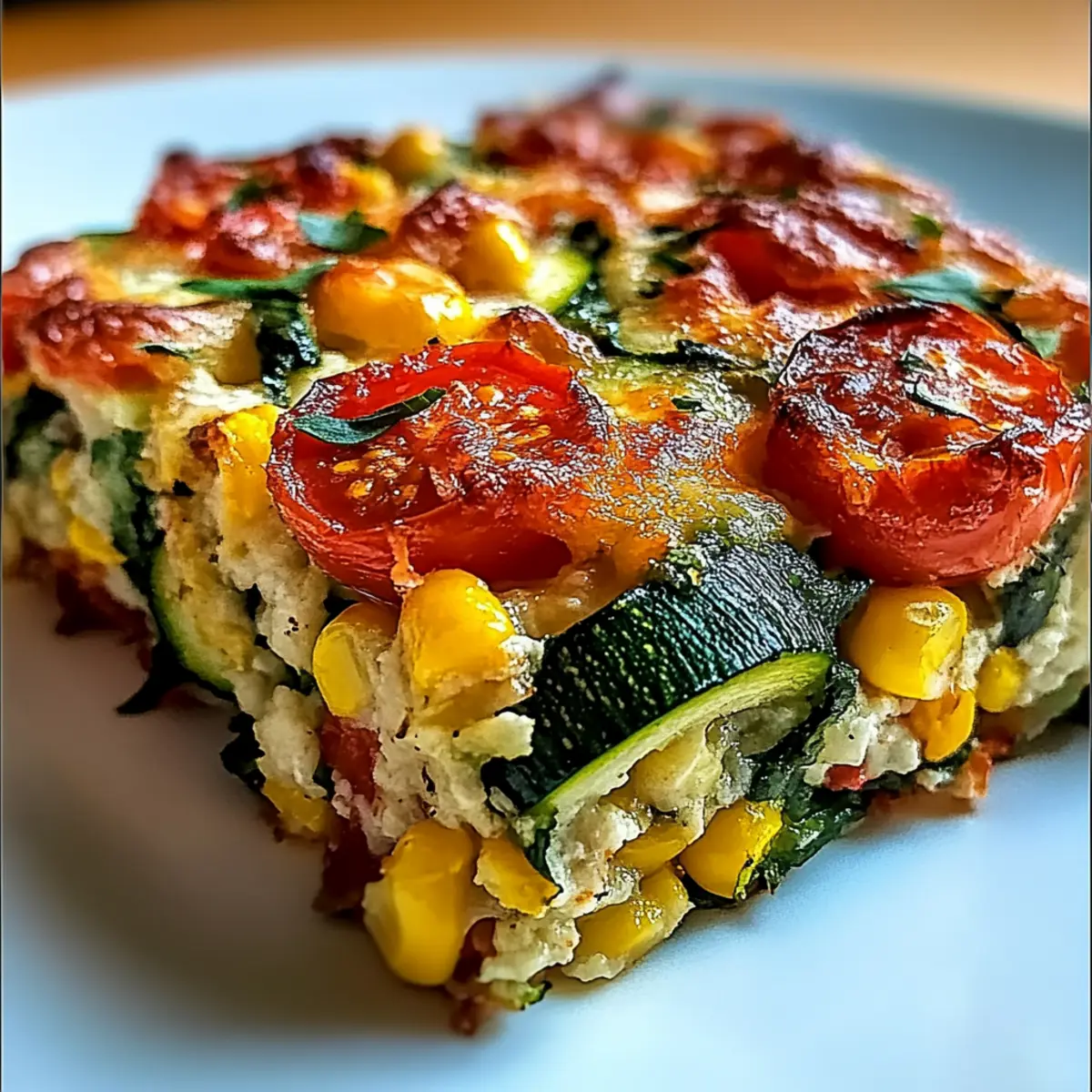 Cheesy Zucchini Corn Tomato Bake with Parmesan Crust Delight 1 unnamed file 381