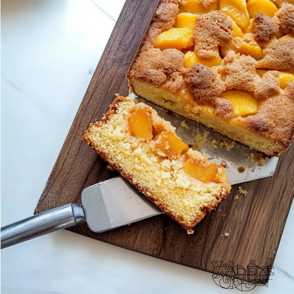Peach Cobbler Pound Cake