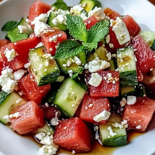 Summer's Delight: Watermelon Feta Cucumber Salad Bliss 12 Watermelon Feta Cucumber Salad