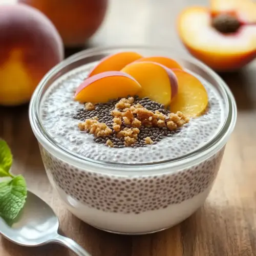 Peach Chia Pudding