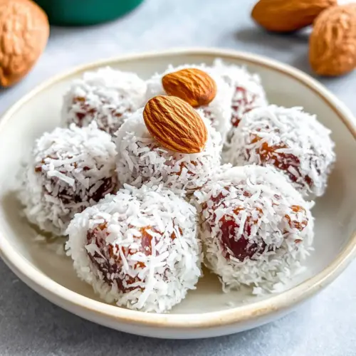 3 Ingredient Coconut Date Rolls