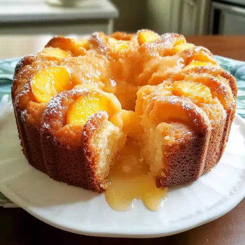 Peach Cobbler Pound Cake