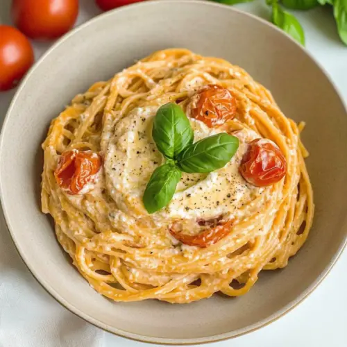 Roasted Tomato and Garlic Ricotta Pasta