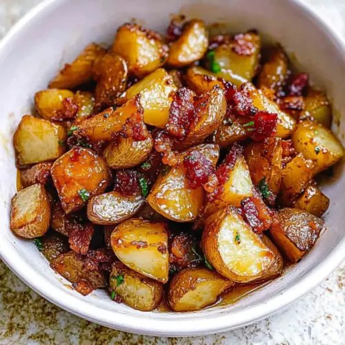 Honey Bacon Roasted Potatoes