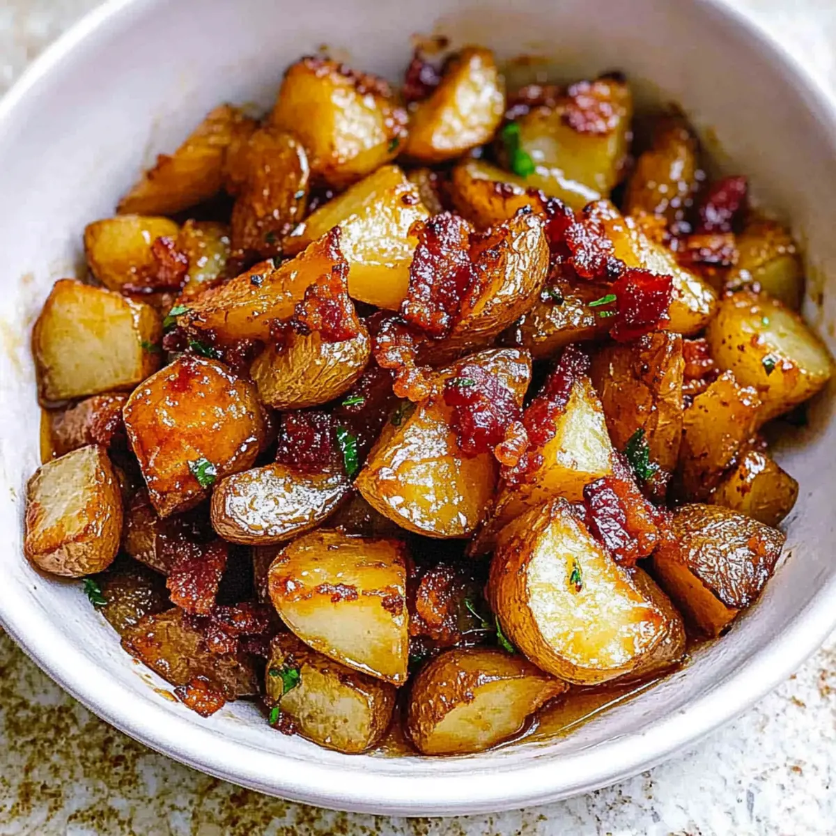Delicious Honey Bacon Roasted Potatoes You'll Love! 4 Honey Bacon Roasted Potatoes