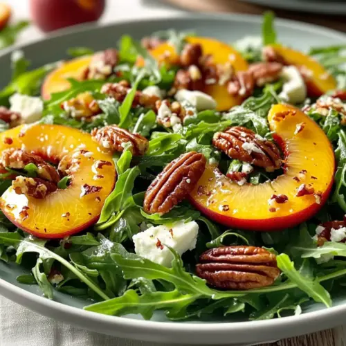 Arugula Peach Salad