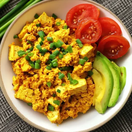 Super Eggy Vegan Tofu Scramble