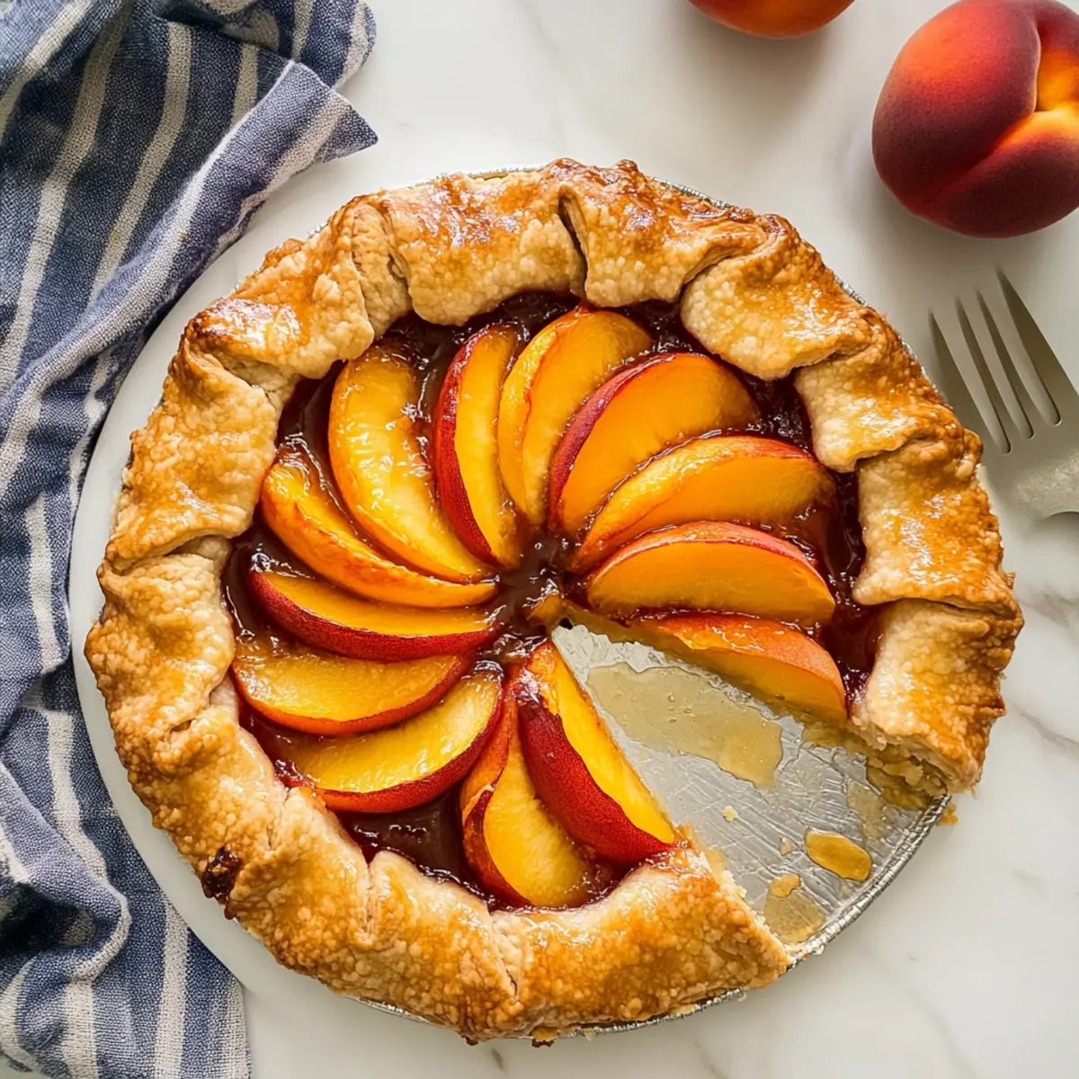 Irresistible Peach Galette with a Buttery Flaky Crust 4 Peach Galette