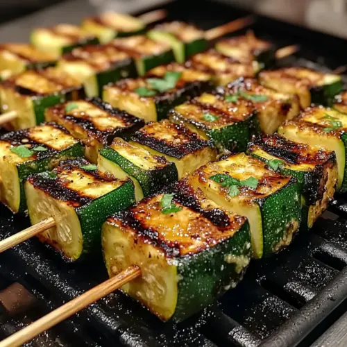 Garlic Butter Zucchini Skewers: A Simple Grilled Delight 12 Garlic Butter Zucchini Skewers