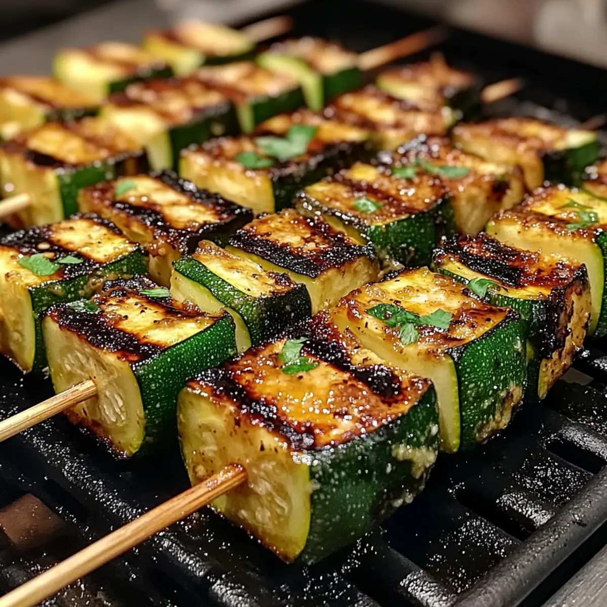 Garlic Butter Zucchini Skewers: A Simple Grilled Delight 4 Garlic Butter Zucchini Skewers
