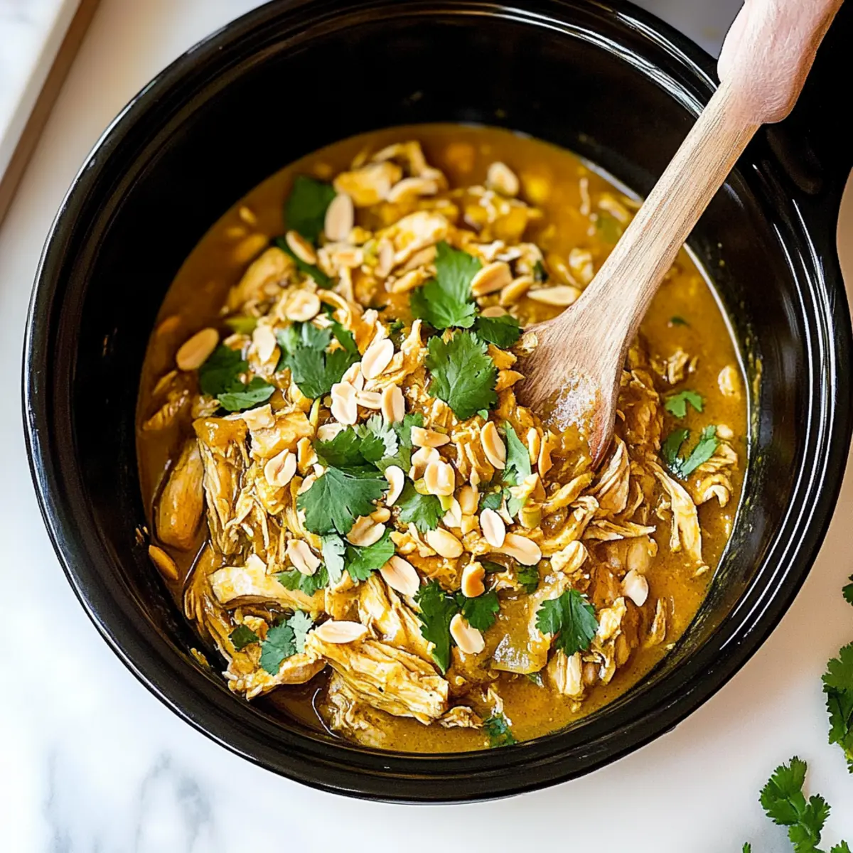 Slow Cooker Peanut Chicken
