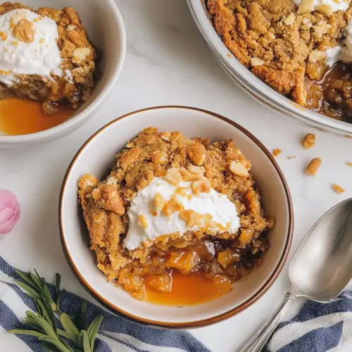Irresistible Carrot Cake Cobbler with Warm Caramel Sauce 14 Carrot Cake Cobbler