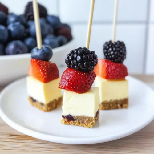Berry Cheesecake Kabobs