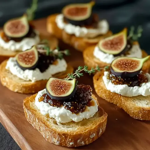 Fig Jam Goat Cheese Crostini