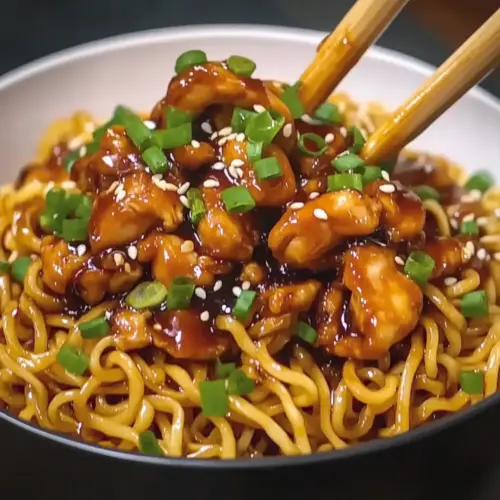 Garlic Chicken Noodles