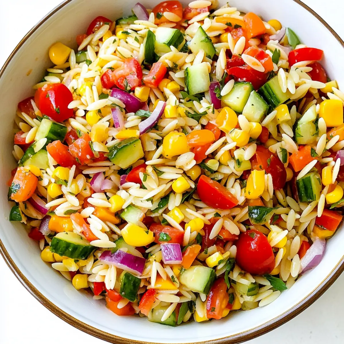 Summer Orzo Pasta Salad