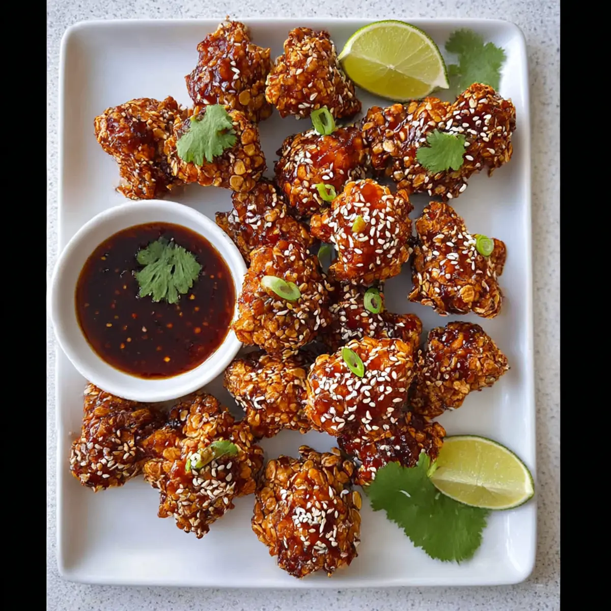 Savory Teriyaki Cauliflower Wings for a Sweet Vegan Treat 40 Teriyaki Cauliflower Wings