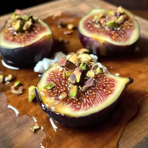 Roasted Figs with Creamy Goat Cheese and Honey