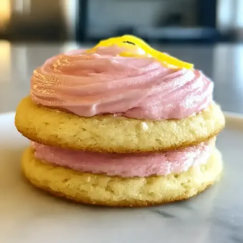 Deliciously Soft Pink Lemonade Cookies with Creamy Frosting 16 Pink Lemonade Cookies